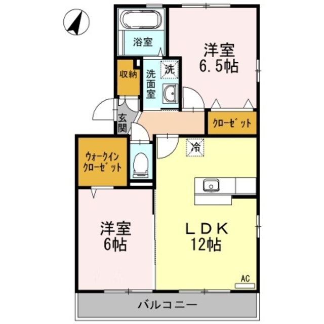 マインパレスII　A棟の間取り