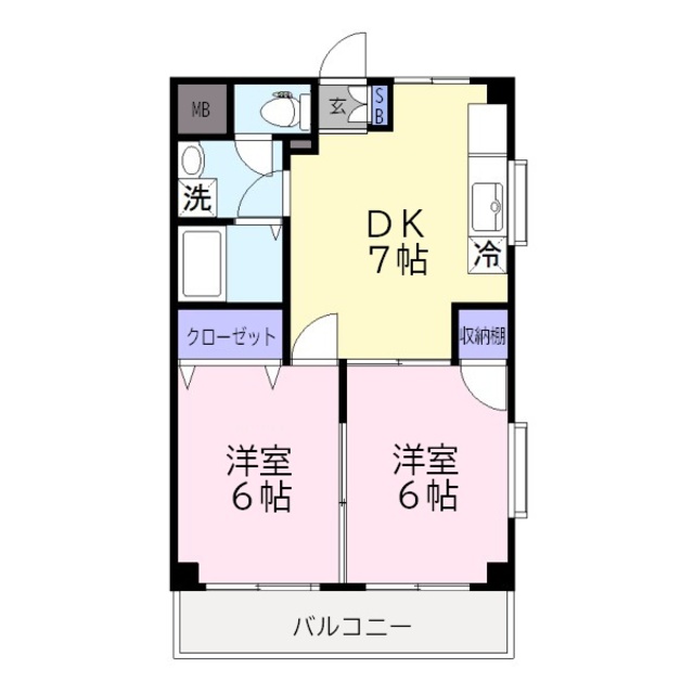 スカイハイムIIの間取り