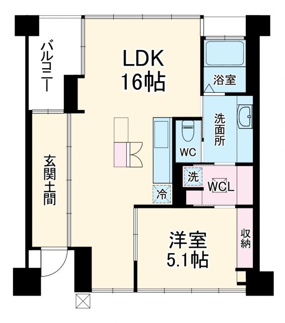 シャリマー西大路の間取り