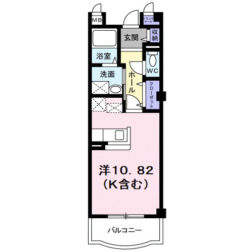 小田原市早川のマンションの間取り