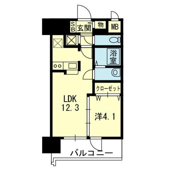 ライズ熊大病院前IIの間取り