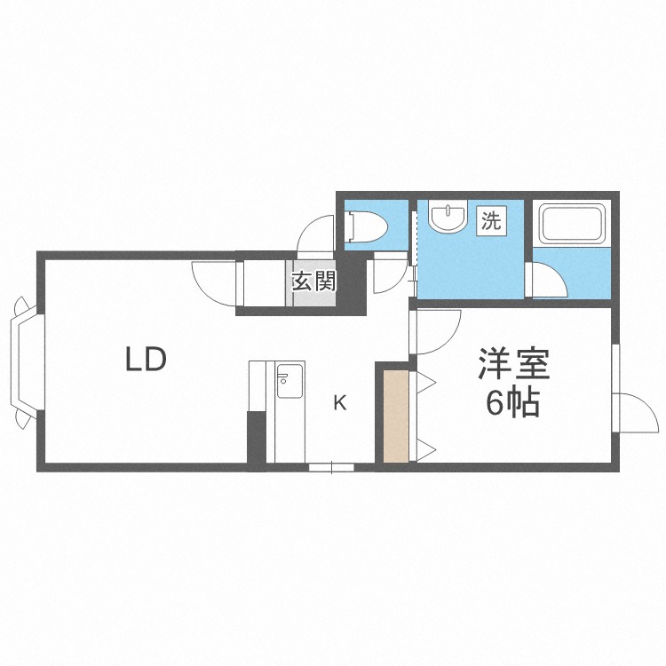 エスティドーム栄町の間取り