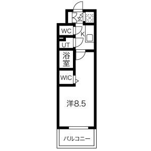 【エスリード今池ルミナスの間取り】