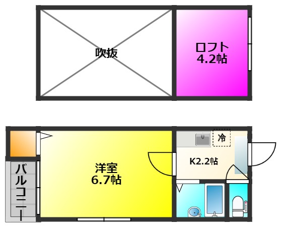 ポラリス高宮1の間取り