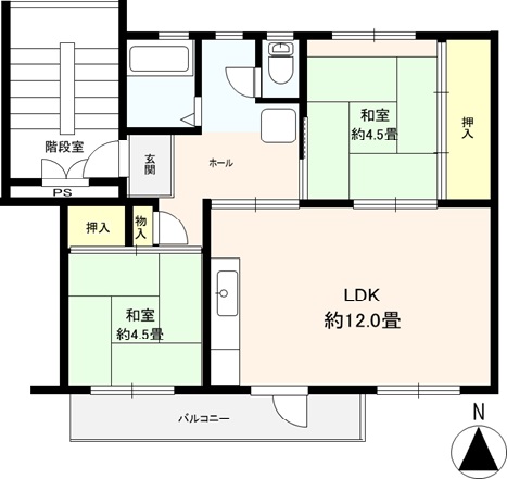 真砂一丁目団地の間取り