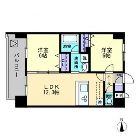 Ａｒｃ　Ｓｔａｇｅ柳町の間取り