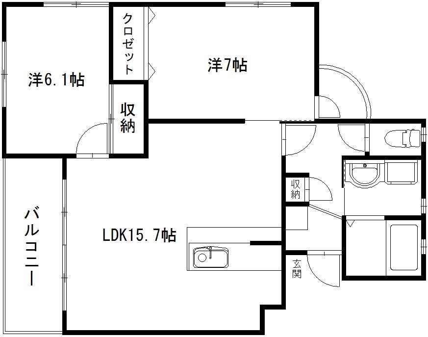 【ベルフォレストの間取り】