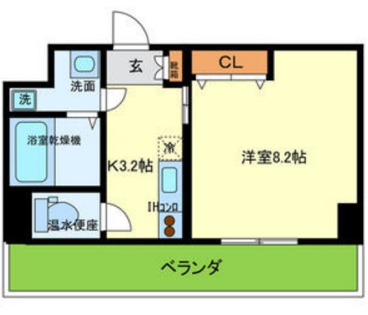 八尾市光町のマンションの間取り