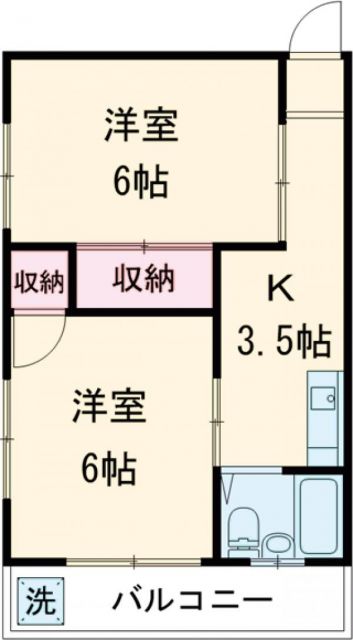 北区上中里のマンションの間取り