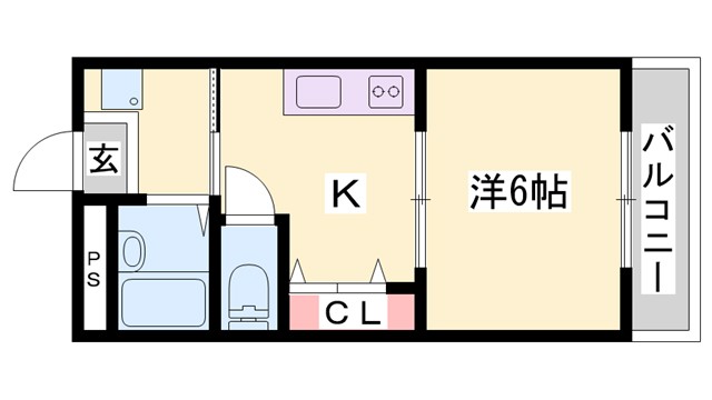 サンハイツ多井田D棟の間取り