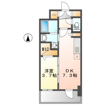 エステムコート名古屋　TWIN　EASTの間取り