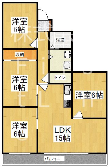 京都市山科区竹鼻竹ノ街道町のマンションの間取り