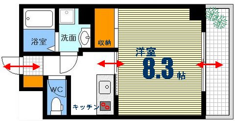 ＮＳ白島ビルの間取り