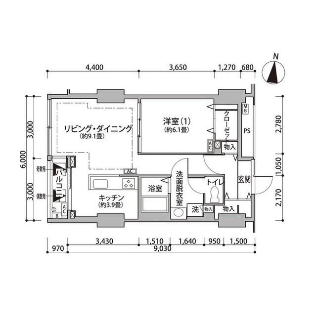 東雲キャナルコートCODAN12号棟の間取り