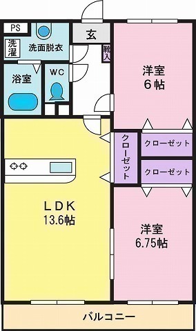 ペルマナンテやまなみの間取り