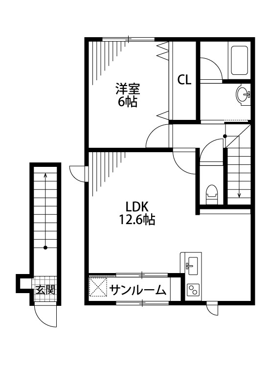 ハイライフ紫竹の間取り