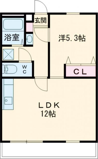 田原市田原町のアパートの間取り