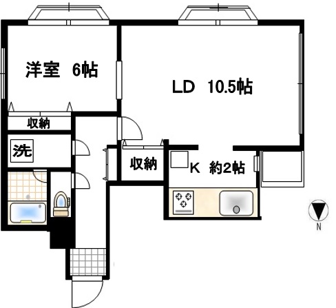 パークサイド麻布　リノベの間取り