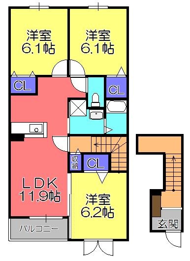 ジェルメの間取り