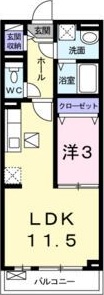 大阪府大阪市東淀川区井高野１（アパート）の賃貸物件の間取り
