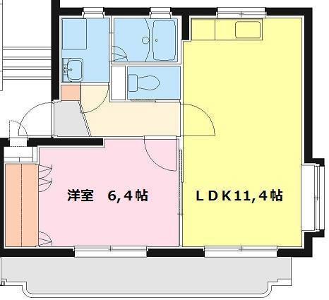 日高ハイツ2の間取り