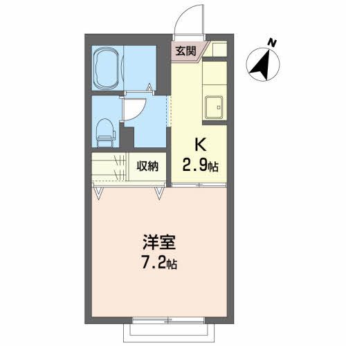 ハイツ早坂の間取り写真