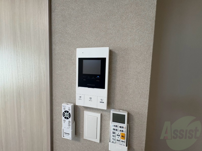 セキュリティ　インターホンです。オートロック付きで安心のマンションです。