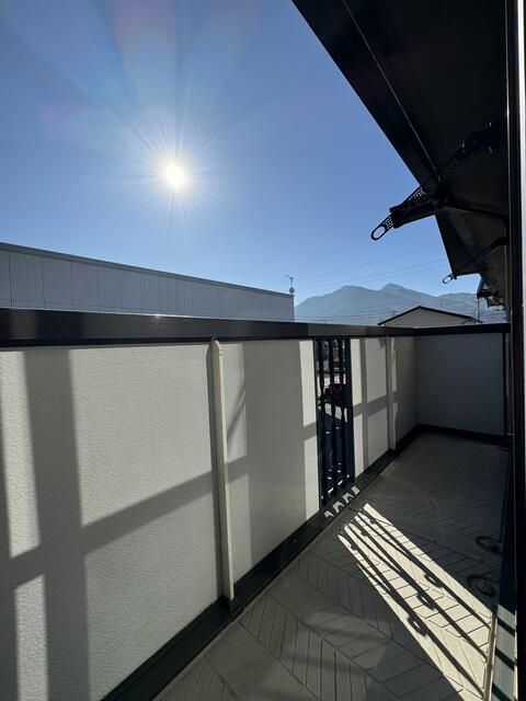 バルコニー　写真は別の部屋のものです。