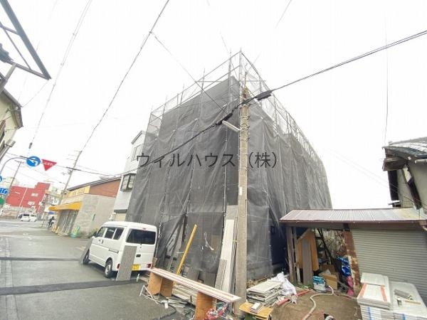 建物外観　建築中！