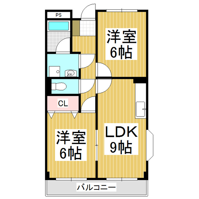 LimpiaヴィラージュMの間取り写真