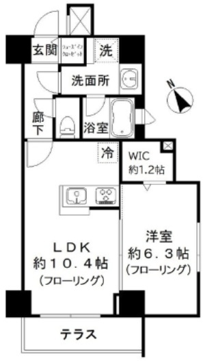 ルシェーヌ恵比寿の間取り写真