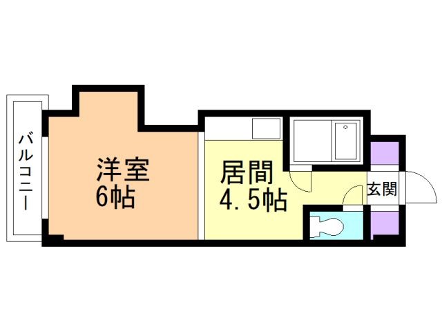 函館市高松町のマンションの間取り