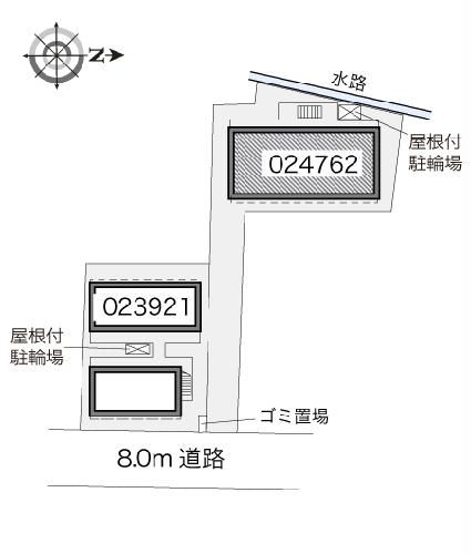 【静岡市葵区安東のアパートの駐車場】