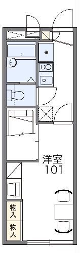 静岡県静岡市葵区安東１（アパート）の賃貸物件の間取り