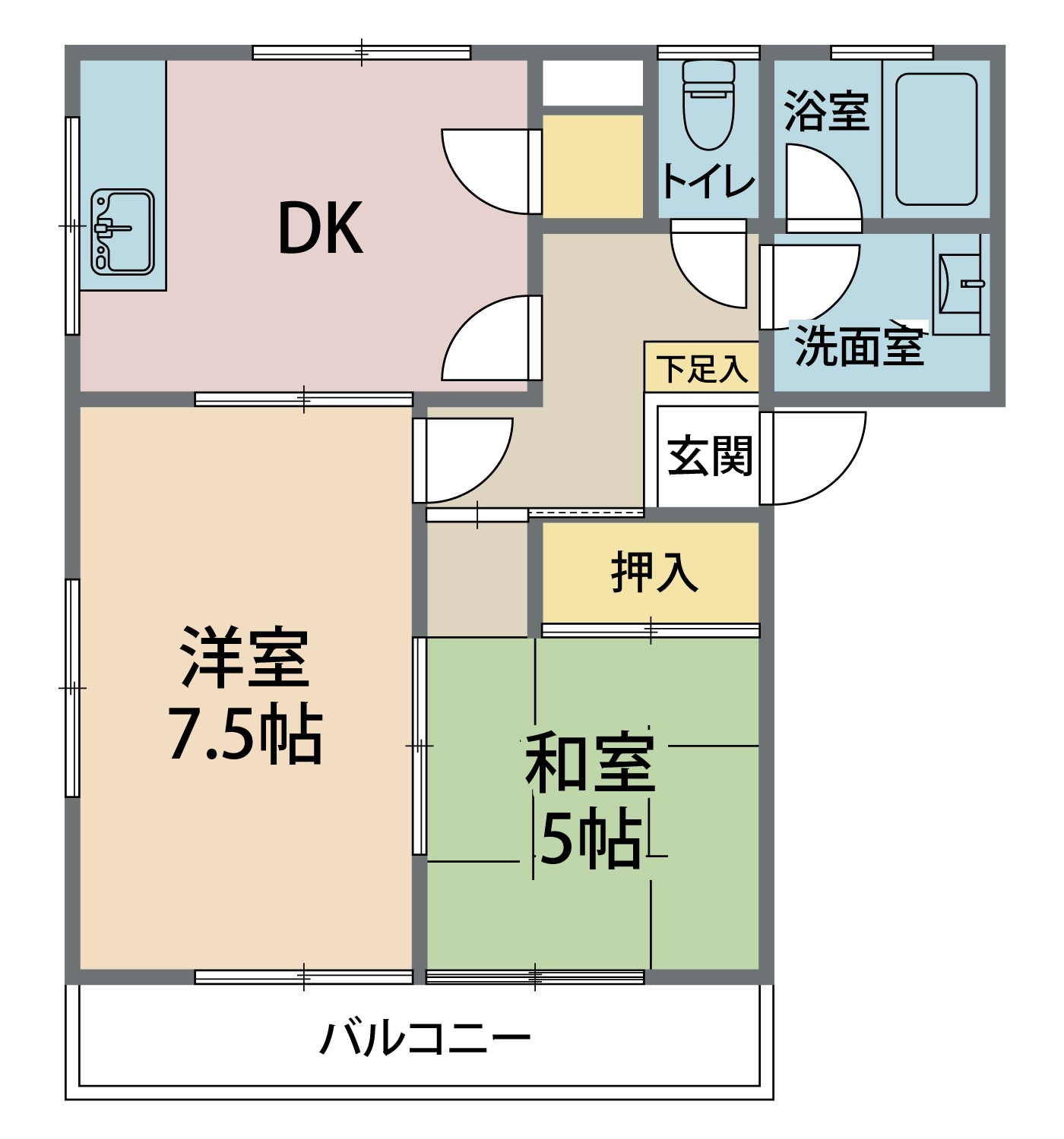 軽井沢パル　B棟の間取り