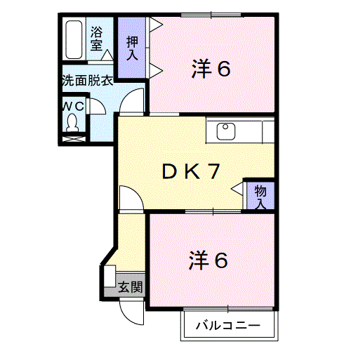 メゾンドヴェール西浜の間取り