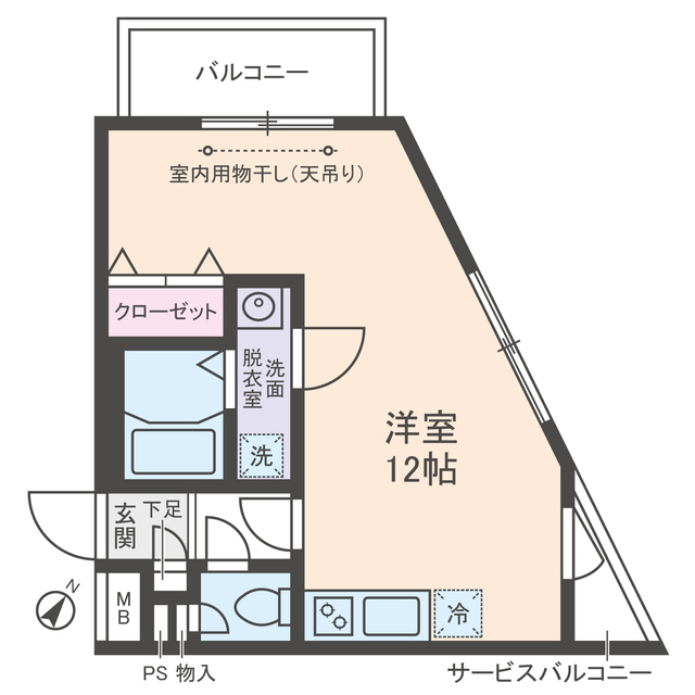 アムス山王（旧ガーデンフラッツ山王）の間取り