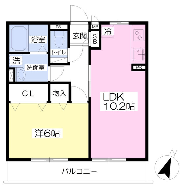 グレイス勝田の間取り