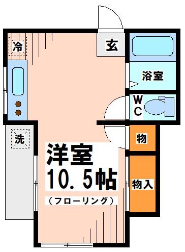 世田谷区上祖師谷のアパートの間取り