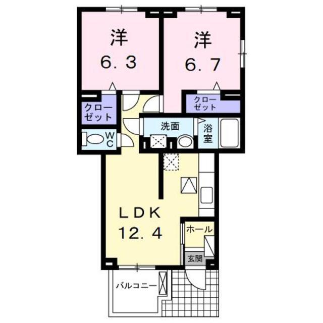 上益城郡御船町大字木倉のアパートの間取り