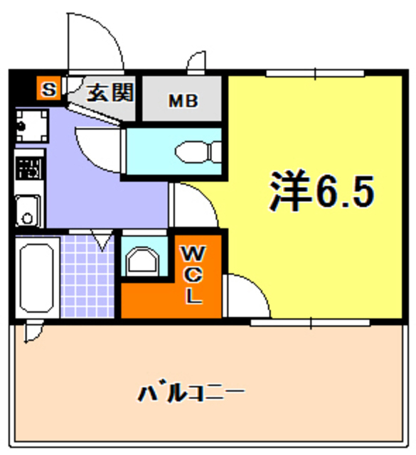 神戸市中央区南本町通のマンションの間取り