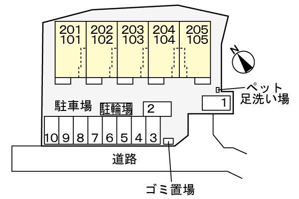 【プロスペラールの駐車場】