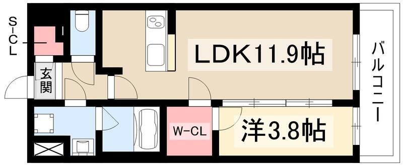 グリュック平和の間取り