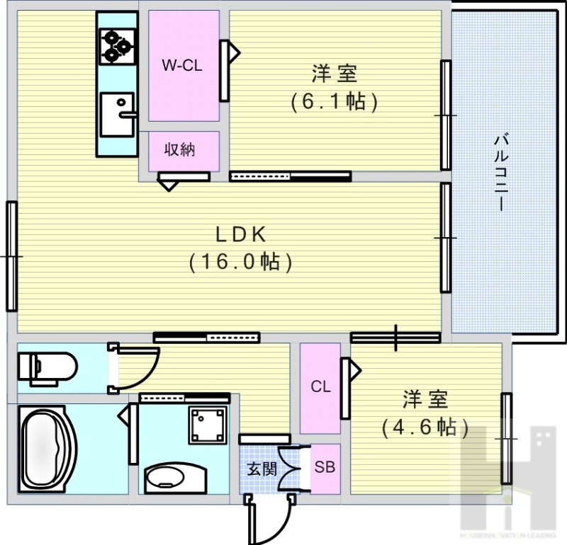 Clashist千躰の間取り