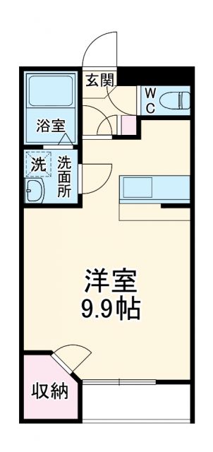 レオネクストキューブ赤代の間取り