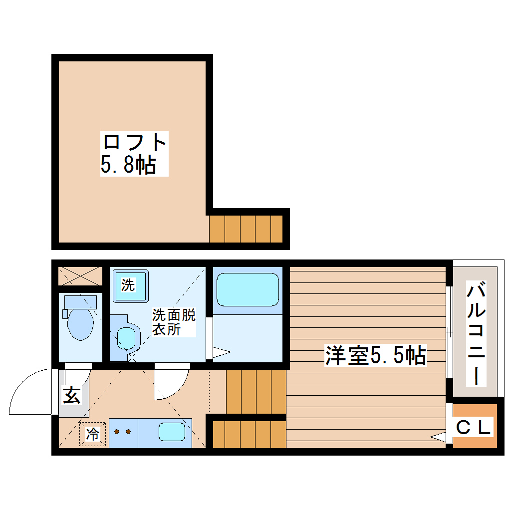 i-STATE河原町の間取り