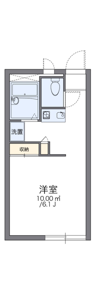 名古屋市緑区池上台のアパートの間取り