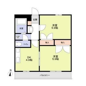 木更津市江川のマンションの間取り