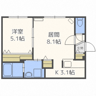 グランメールＳａｒａの間取り