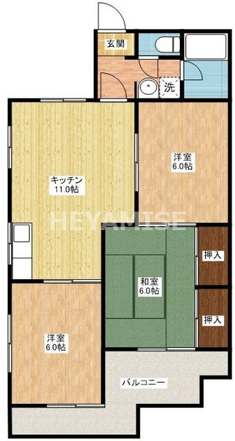 コーポ菜切の間取り